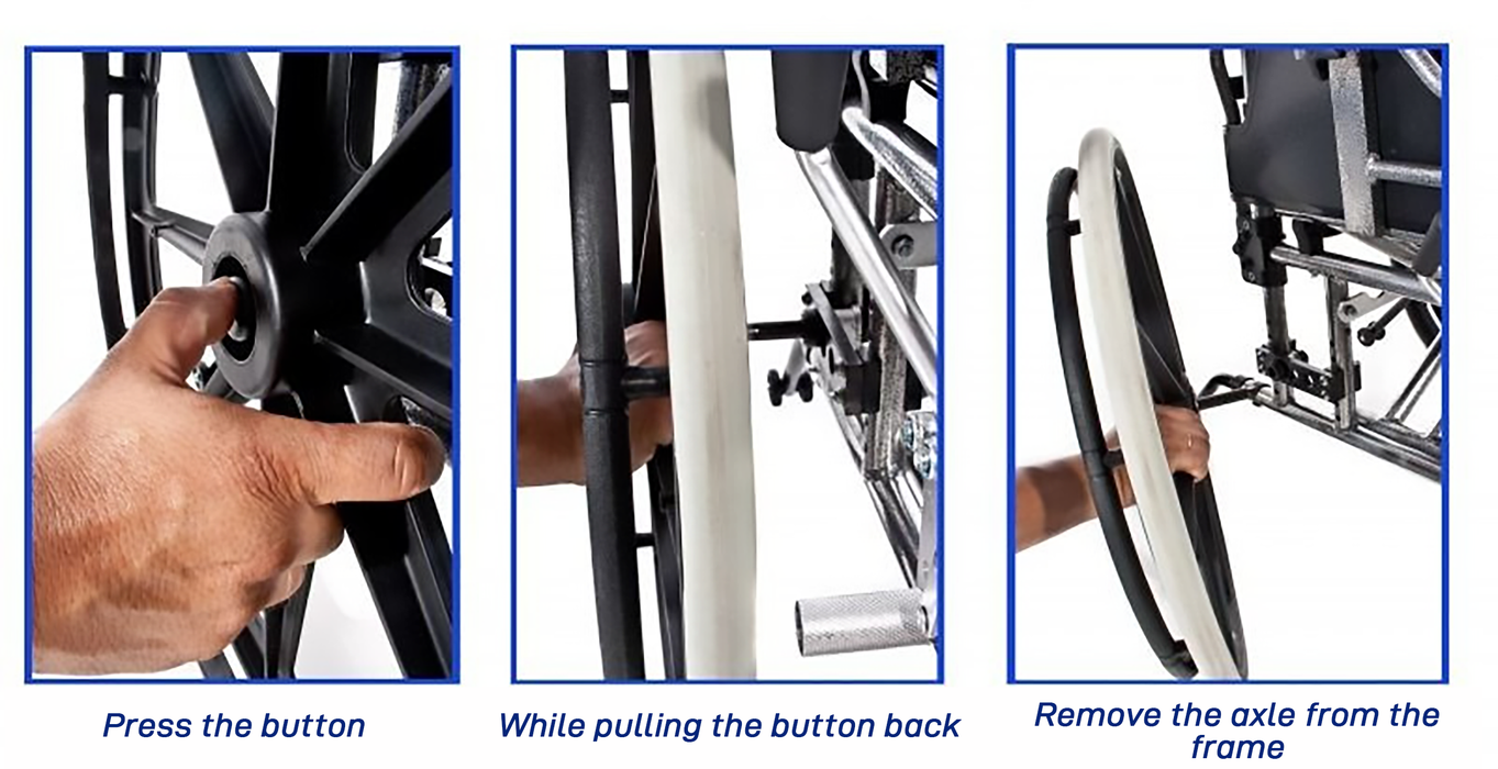 Folding Aluminium Wheelchair | Removable Wheels