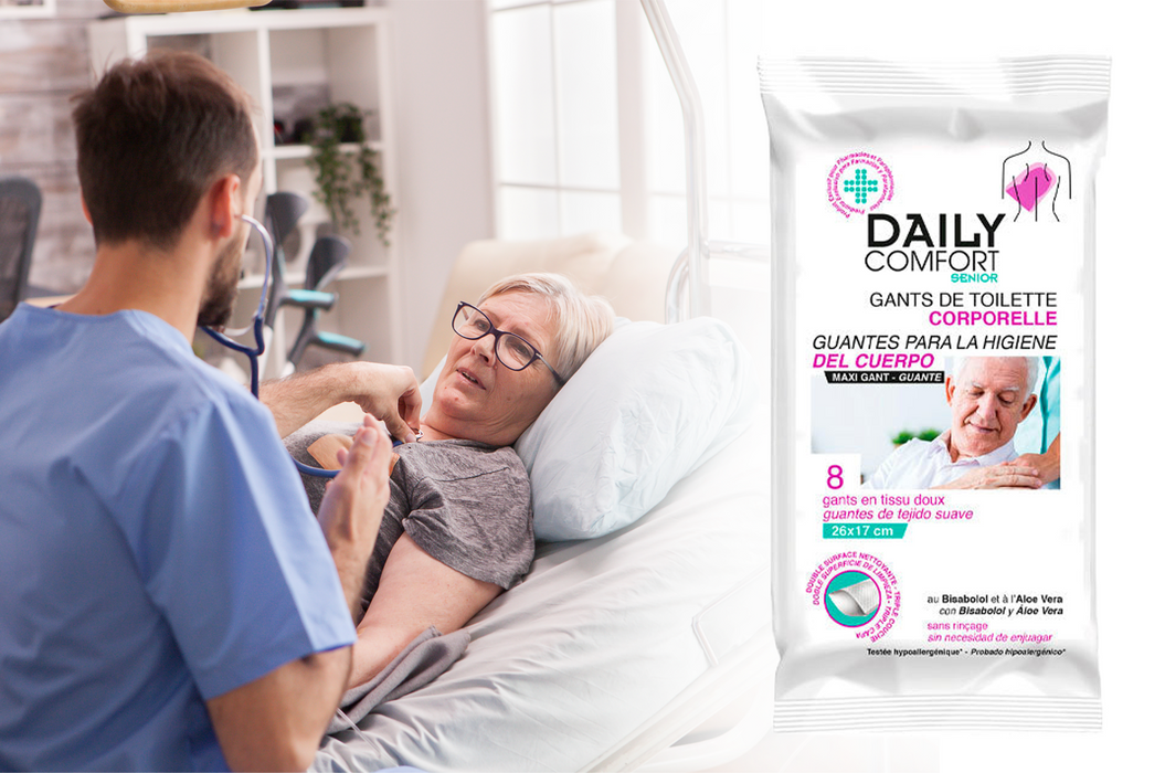 Body Hygiene Gloves with Aloe Vera | 8 Units