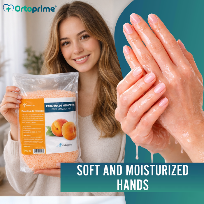 Rehabilitation Paraffin for Hands and Feet 1000ml | Peach