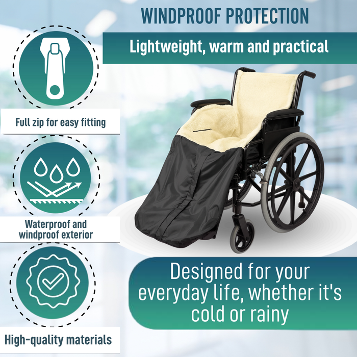 Thermal Leg Cover for Wheelchairs | Waterproof Blanket