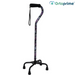 adjustable-quad-base-walking-stick-with-pattern-ortoprime-uk