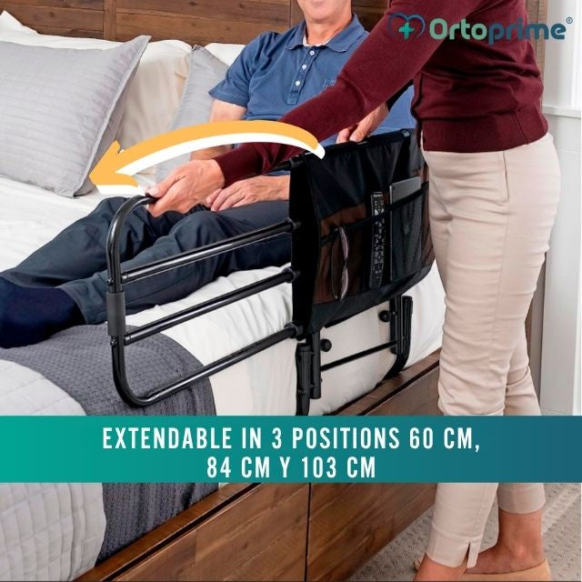 bed-rail-for-adults-with-multi-pocket-organizer-safety-support-ortoprime-uk