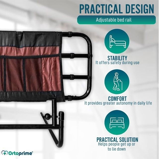 bedside-safety-rail-adult-support-with-organizer-pockets-ortoprime-uk