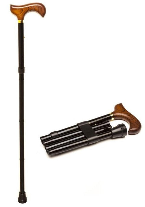 black-derby-straight-aluminium-cane-ortoprime-uk