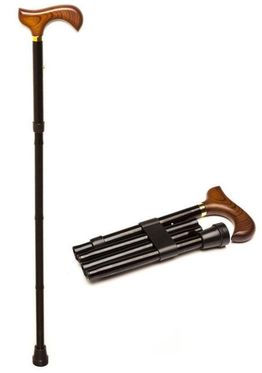 black-derby-straight-aluminium-cane-ortoprime-uk