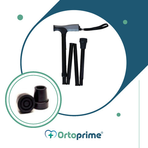 black-foldable-cane-soft-handle-ortoprime-uk