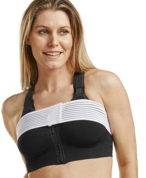 breast-augmentation-compression-strap-black-post-surgery-stability-ortoprime-uk