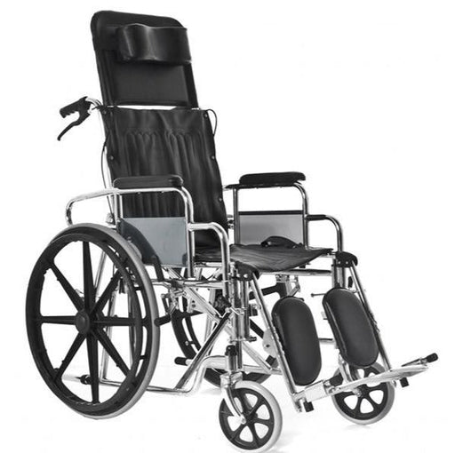chrome‑steel‑wheelchair‑folding‑headrest‑ortoprime‑uk