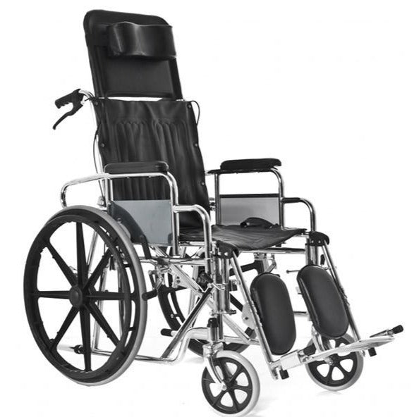 chrome‑steel‑wheelchair‑folding‑headrest‑ortoprime‑uk