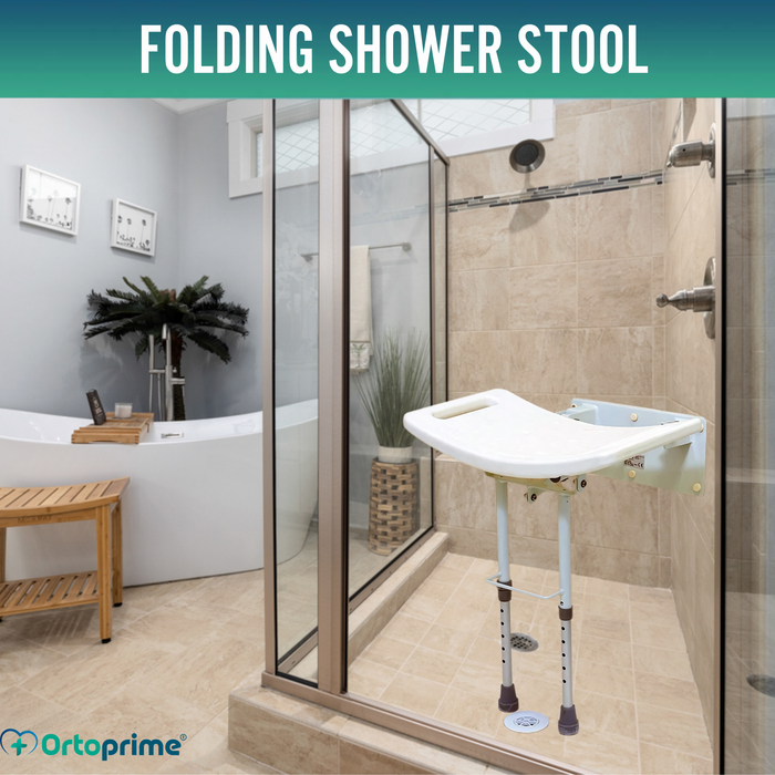 Wall-Mounted Folding Shower Seat | 2 Variants