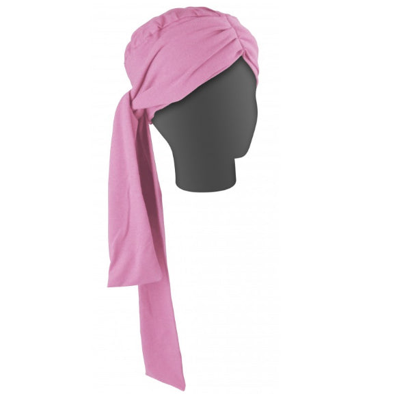 long-draped-oncology-turban-pink-chemo-headscarf-soft-fit-ortoprime-uk