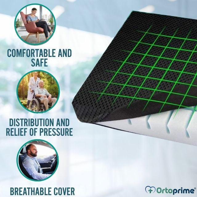 3D Anatomical Comfort Ridged Pressure Sore Cushion