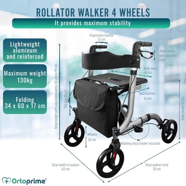 portable-folding-walker-with-seat-and-hand-brakes-ortoprime-uk