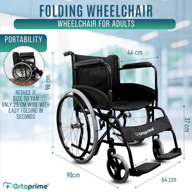 portable-wheelchair-with-folding-frame-ortoprime-uk