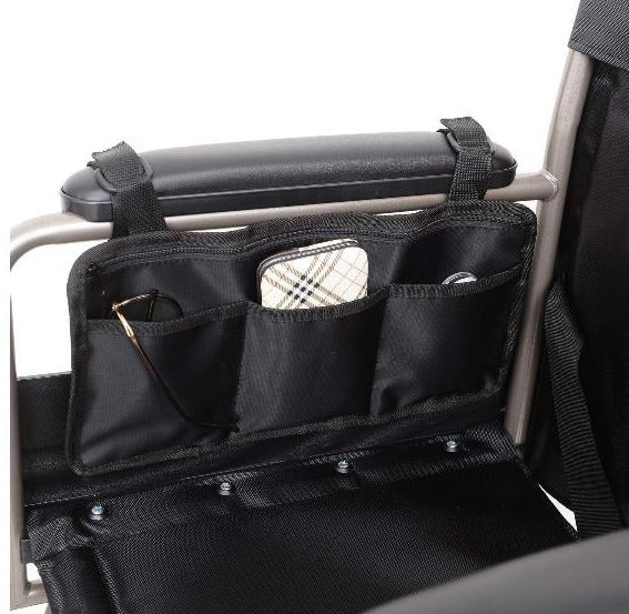 practical-black-side-organiser-bag-for-mobility-aids-ortoprime-uk