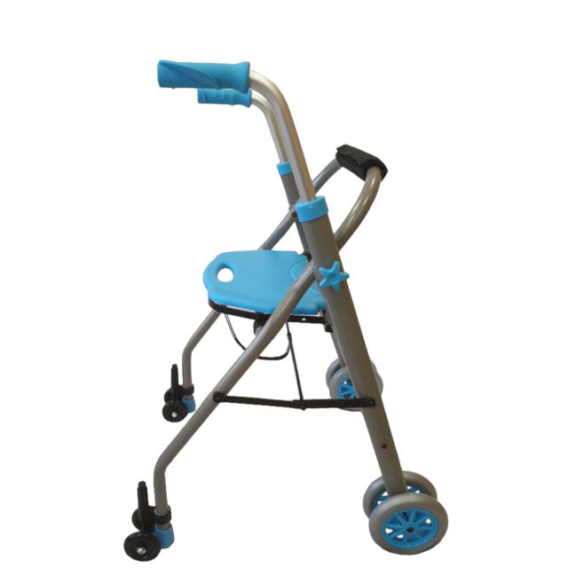 folding-aluminium-rollator-pressure-brakes-ortoprime-uk