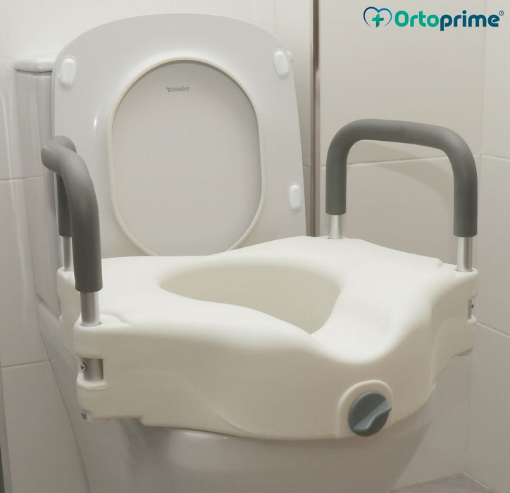raised-bathroom-toilet-seat-with-padded-foldable-armrests-ortoprime-uk
