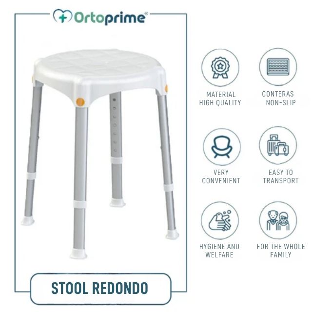 round-shower-stool-adjustable-height-for-bathroom-safety-ortoprime-uk