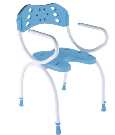 u-shaped-shower-chair-with-backrest-in-white-and-blue-for-bathroom-safety-ortoprime-uk