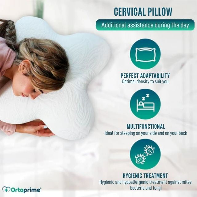 viscoelastic-butterfly-pillow-memory-foam-cervical-relief-ortoprime-uk
